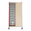 Whiffle Typical 8 Double 60"H Column Tote Storage and Single Shelves with Door - Safco