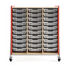 Whiffle Typical 10 Triple 48"H Column Tote Storage - Safco Red