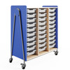 Whiffle Typical 10 Triple 48"H Column Tote Storage - Safco Spectrum Blue