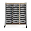 Whiffle Typical 10 Triple 48"H Column Tote Storage - Safco Gray