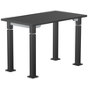 Aero-Lift Chem-Res Designer Frame Table - NPS ALT10-D **24"W x 42"L - Grey Frame**