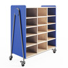 Whiffle Typical 11 Triple 48"H Column Shelves Storage - Safco Spectrum Blue