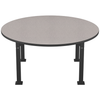 Aero-Lift Round High Pressure Laminate Activity Frame Table - NPS ALT10A **60"Dia - MDF Core with Protect Edge**