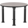 Aero-Lift Round High Pressure Laminate Activity Frame Table - NPS ALT10A **42"Dia - Particleboard Core with T-Molding**