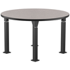 Aero-Lift Round High Pressure Laminate Activity Frame Table - NPS ALT10A **48"Dia - Particleboard Core with T-Molding**
