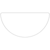 Aero-Lift Semicircle Dry Erase Activity Frame Table - NPS ALT10A **60"Dia - Top View**