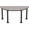 Aero-Lift Semicircle High Pressure Laminate Activity Frame Table - NPS ALT10A **60"Dia - MDF Core with Protect Edge**