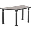 Aero-Lift Trapezoid High Pressure Laminate Activity Frame Table - NPS **30"W x 60"L - T-Molding**