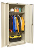 400 Series Solid Door Wardrobe Cabinet Open - Hallowell 
Tan, shown in use