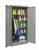 400 Series Solid Door Combination Storage Cabinet - Hallowell 
Dark Gray