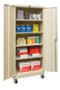 400 Series Solid Door Mobile Storage Cabinet - Hallowell
Tan
