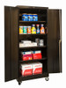 400 Series Solid Door Mobile Storage Cabinet - Hallowell
Black