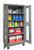 400 Series Safety-View Door Mobile Storage Cabinet - Hallowell 
Dark Gray