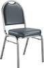 Premium Dome Back Vinyl Stack Chair - NPS 9204-SV