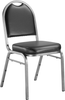 Premium Dome Back Vinyl Stack Chair - NPS 9210-BT