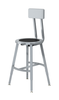 Titan Steel Seat Adjustable Height Stool - NPS TTSG **30"H - With Optional Backrest**