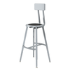 Titan Steel Seat Adjustable Height Stool - NPS TTSG **18"H - With Optional Backrest**