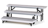 National Public Seating TPR72 Three Level TransPort Tapered Choral Risers