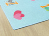 Alphabet Picture on Blue Criss Cross Applesauce - Flagship Carpets CA2182-44SG