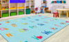 Alphabet Picture on Blue Criss Cross Applesauce - Flagship Carpets CA2182-44SG