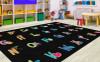 Alphabet Picture on Black Criss Cross Applesauce - Flagship Carpets CA2181-44SG