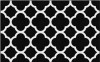 Black and White Quatrefoil - Flagship Carpets CA2067 **7'6"W x 12'L**