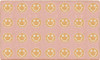 Good Vibes Criss Cross Happy Faces on Pink - Flagship Carpets CA2390 **7'6"W x 12'L**