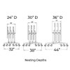 Velocity Nest and Fold Mobile Tables Nested Diagrams - Allied USA
