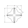 Innovation X Jax Shaped Dry Erase Table - Allied USA
Dimensional diagram for 48" model