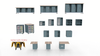 Chameleon Classroom 4-Pod Cube Base System with High Pressure Laminate Top - CEF