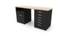 CEF FORGE-FP-DCEB-DD-6D Forge Butcher Block Desk Pod Configuration