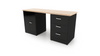 CEF FORGE-FP-DCEB-DD-3D Forge Butcher Block Desk Pod Configuration