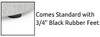 Black Rubber Feet - FlexxForm