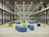 Environmental of FlexxForm Rio Round Frame Ottoman
**Props Not Included**