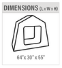 Fomcore F071-64x30x55 Nest Series Tent Nest