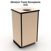 FurnitureLab Windsor Trash Receptacle