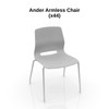 FurnitureLab Ander Armless Chair