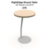 FurnitureLab RightEdge Round Table - 18"