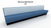 FurnitureLab Mercury Wall Bench