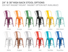 CEF High Back Metal Stools Guide