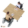 Pathmaker Pneumatic Height Adjustable Butcher Block Table