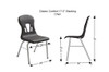 Classic Comfort Stack Chair Dimensional Diagram