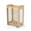 Copernicus W-B-DR-C Seoras Birch Drying Rack with casters