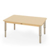 Copernicus W-B-TR6 Seoras Rectangle Birch Adjustable Activity Table - 30"W x 47"L