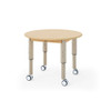 Copernicus W-B-TRD4 Seoras Round Birch Adjustable Activity Table - With Casters
**Casters Sold Separately**