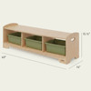 Copernicus W-B-1 Seoras 1-Level Staggered Shelf