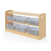 Copernicus Seoras 2-Level Shelf - Open Back - Solid Kickplate - Clear Large Open Tubs
**Storage Bins Sold Separately**
