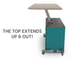 CEF KLKO-3060 Klesko Butcher Block Sit-to-Stand Teacher Desk
