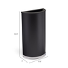 Safco 9940BL Half-Round Receptacle