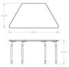 Smith System 02523 Agree Trapezoid Table